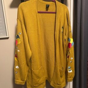 Disney Mustard Cardigan with Balloon Embroidery